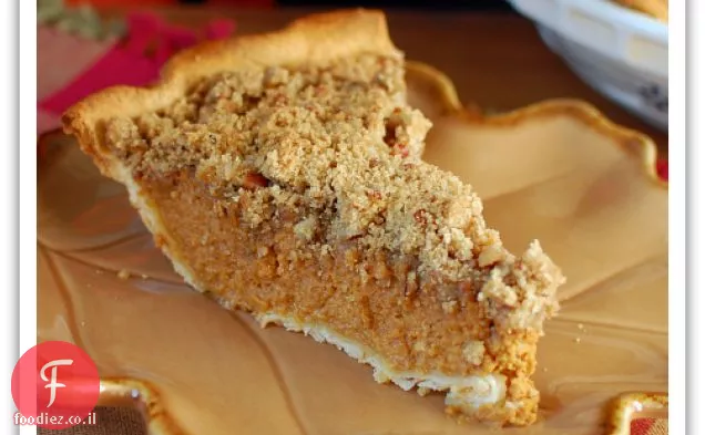 עוגת דלעת חמאת תפוחים עם ציפוי Streusel