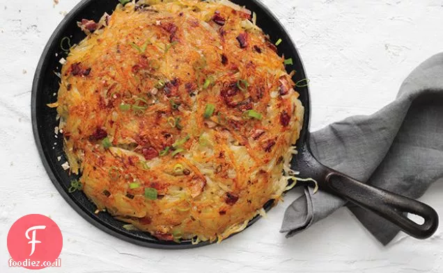 Rösti עם בייקון וצדפות