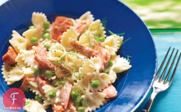 קרם Farfalle עם סלמון ואפונה