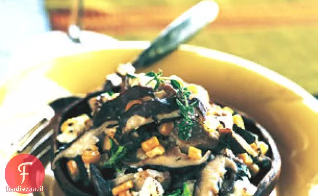 Portobellos ממולא תירס ופטריות