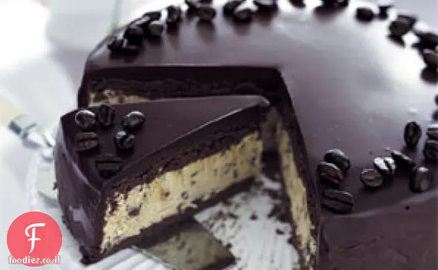 עוגת מוקה קפואה עם זיגוג שוקולד Ganache