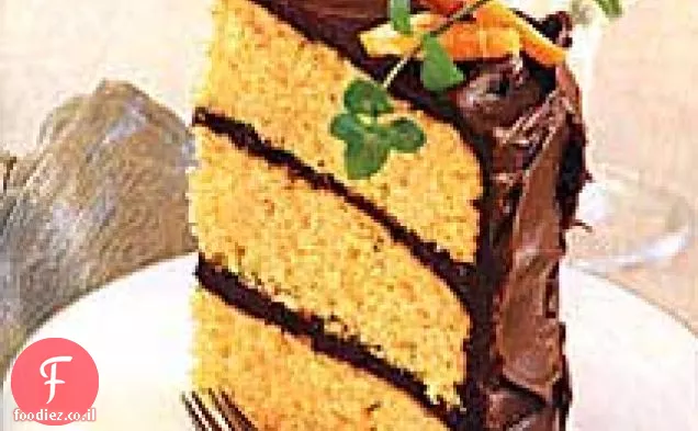 עוגת שקדים עם ציפוי שוקולד
