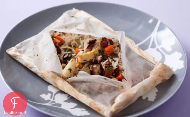 פאן מטוגן Hake עם פולנטה ומתכון תרד תינוק נבול