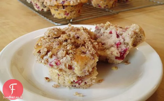 מאפינס Streusel פקאן חמוציות