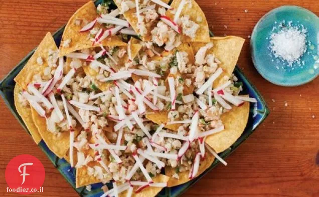 Tostadas de Jaiba en Salpicon מתוך 'Ultimate Nachos'