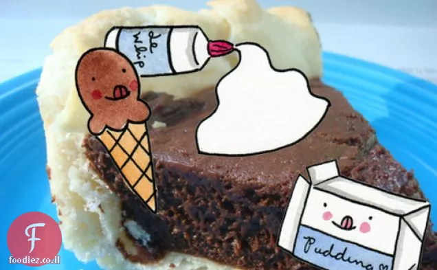 Cakespy: עוגת פודינג גלידת שוקולד כפולה