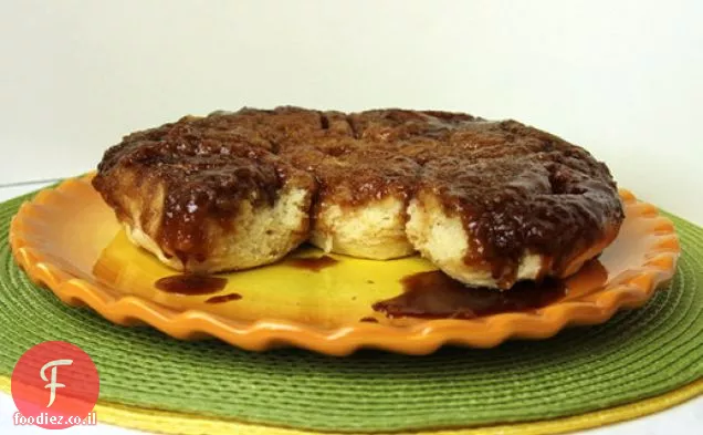 גלגלי קינמון-קרמל של לחמים מהירים