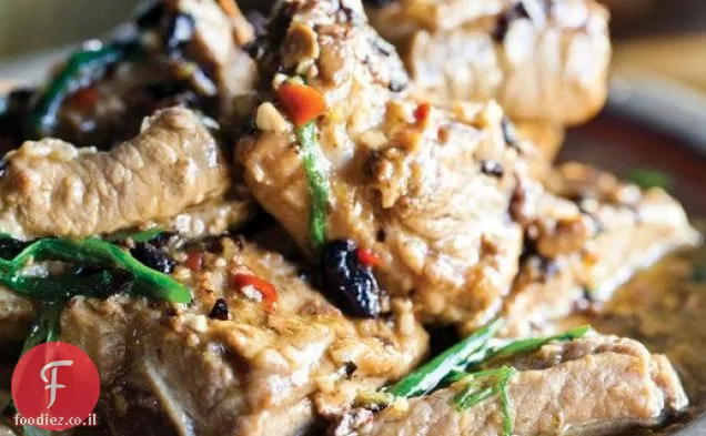 שעועית שחורה מזוגגת של צ'ארלס Phan חזיר Spareribs