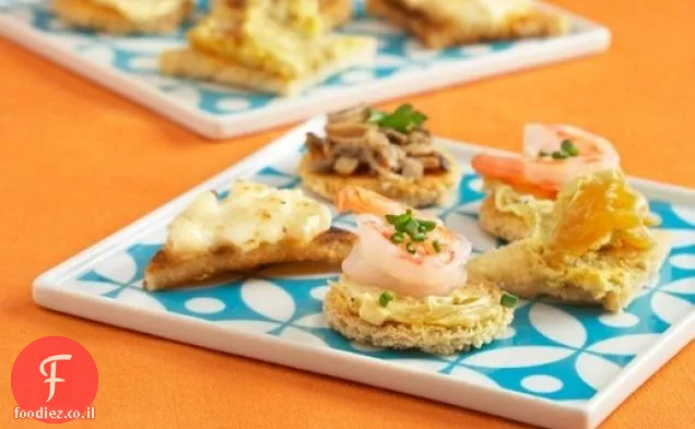שרימפס קארי חמאה Canapés
