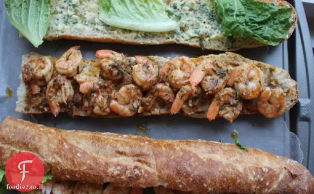 ניו אורלינס בסגנון ברביקיו שרימפס Po ' Boy