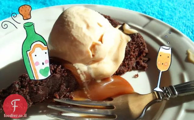 עוגת שוקולד כמעט ללא קמח עם Dulce De Leche