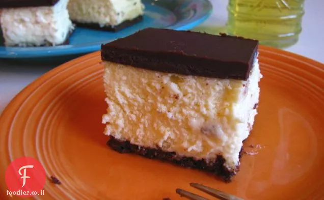 בישול נמרץ: ריבועי עוגת גבינה שוקולד Orangecello
