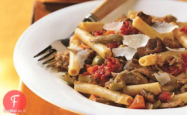 Rigatoni עם Duck Ragù