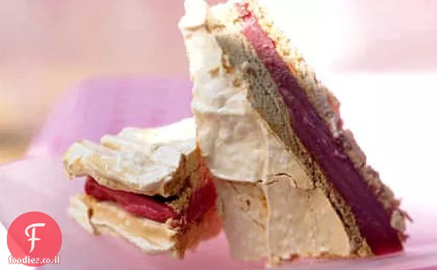 כריכי סורבה וקצפת פטל