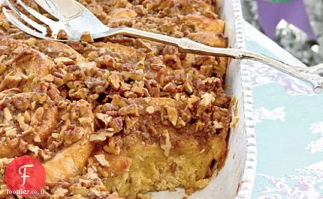 טוסט צרפתי אפוי עם פקאן Streusel