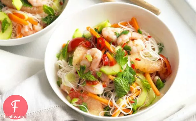 סלט אטריות Prawn & pink אשכולית