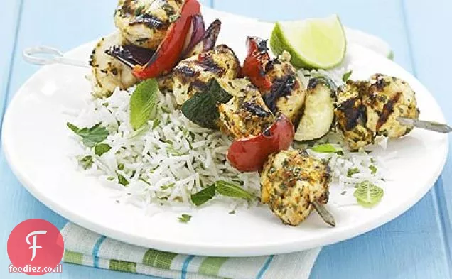 קבב עוף בקארי אדום