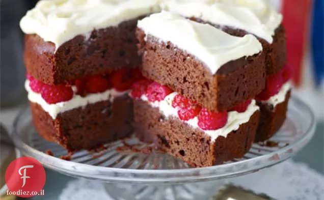 עוגת קטיפה אדומה פטל