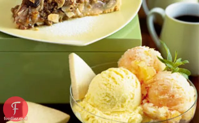 טארט ריבס עם Streusel חמאה חומה