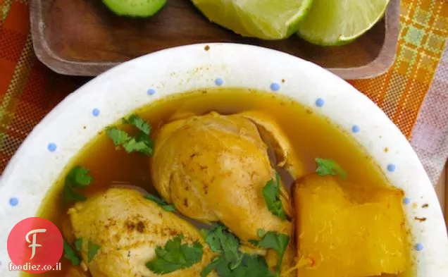 Hervido Llanero de Pollo (מרק עוף קולומביאני מלוס לאנוס)