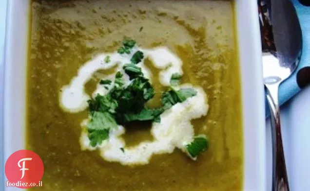 מרק ירקות שמנת (קרמה דה Verduras)