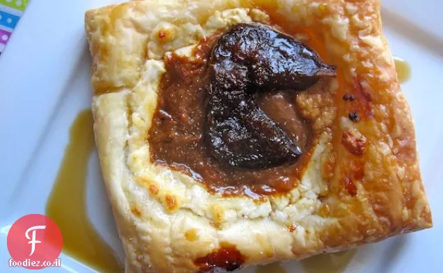 טארט תאנים, גבינה ו-Dulce de Leche (Pasteles de Brevas, Queso y Arequipe)