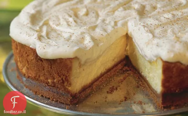 עוגת גבינה חלמונה עם קרום Gingersnap