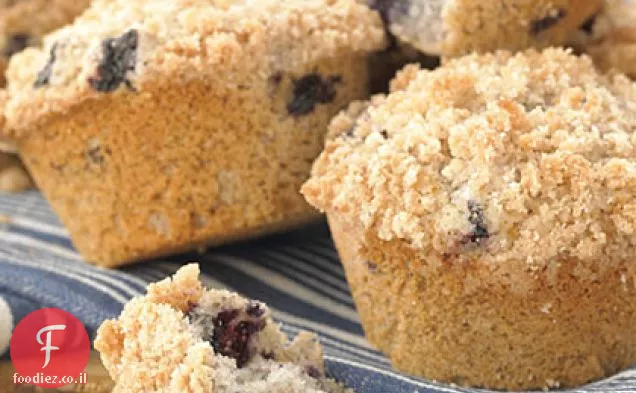 מאפינס אוכמניות עם ציפוי Streusel