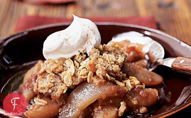 יין אדום פריך עם Streusel מתובל