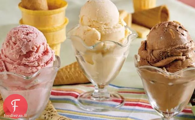 גלידת שקדים-שוקולד ללא בישול