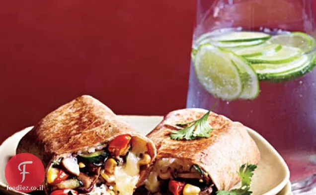 בוריטוס ירקות ואורז עם גבינת Quesadilla