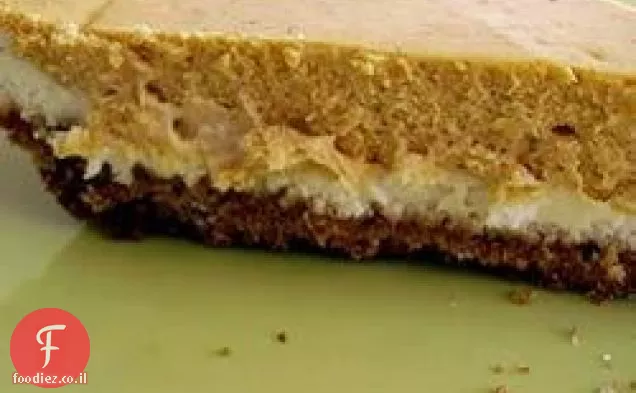 עוגת גבינה דלעת שכבה כפולה