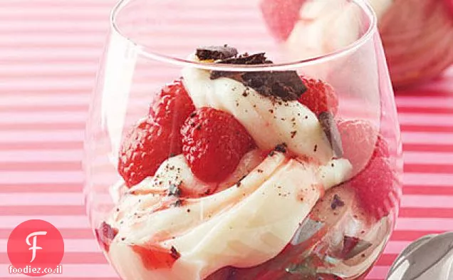 Parfaits פודינג שוקולד לבן ומריר