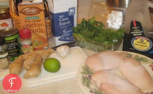 עוף קוקוס דביק