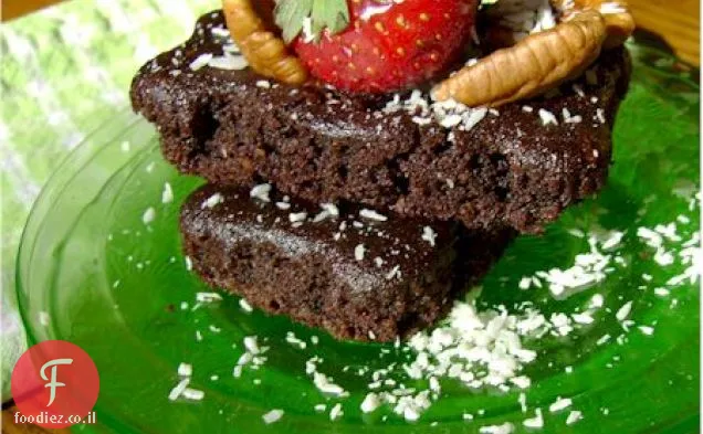 עוגיות עוגת שוקולד ללא גלוטן עם סירופ שוקולד תוצרת בית