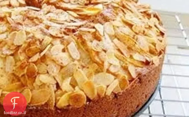 עוגת שקדים סולת עם זיגוג לימון מתוק (W / אפשרות ללא גלוטן)