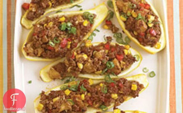 דלעת צהובה ממולא Tex-mex