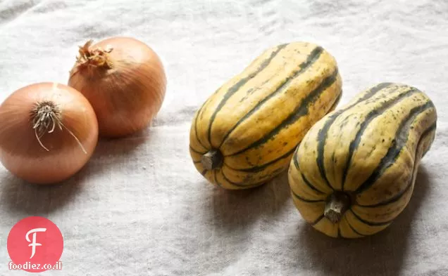 דלעת Delicata ממולאת בקארי