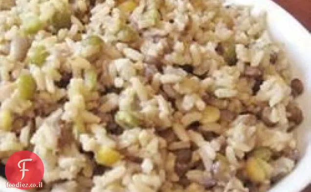 אורז מלא ועדשים (מג'דרה)