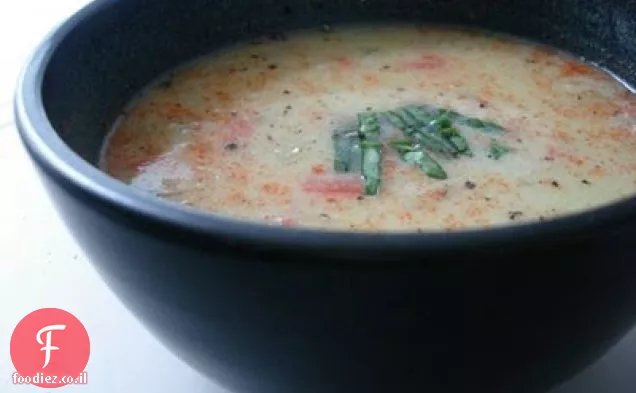 מרק תירס מתובל טבעוני מתוק