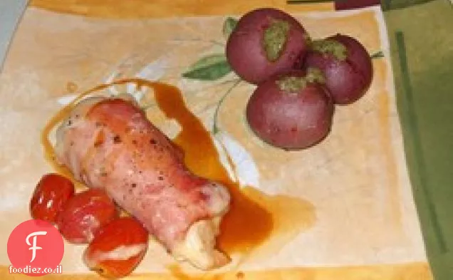 עוף איטלקי עם תפוחי אדמה פסטו
