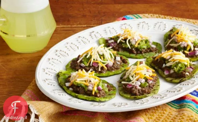 Nopales Huaraches בגריל