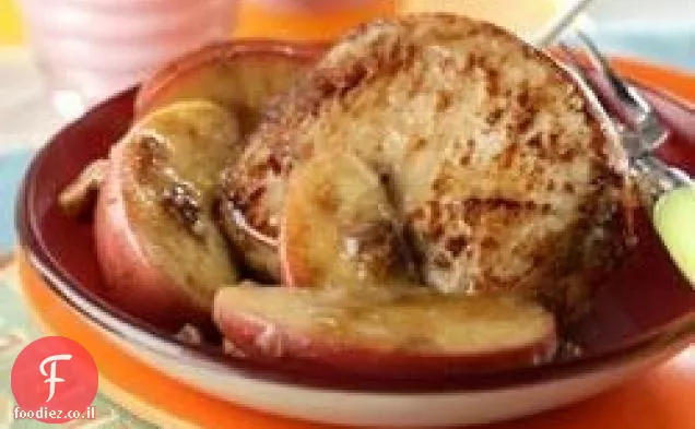 צלעות חזיר תפוחי קרמל פשוט