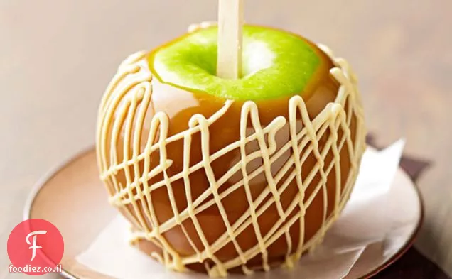 חמאת בוטנים-מערבולת קרמל תפוחים