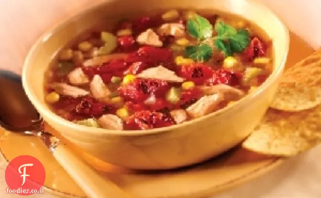 מרק עגבניות טורטייה קלוי