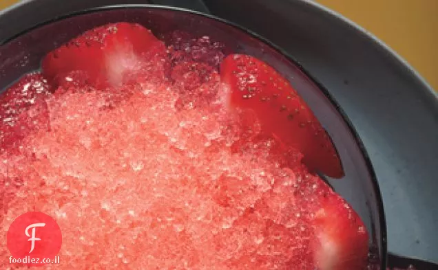 אבטיח Granita עם תותים זנגביל