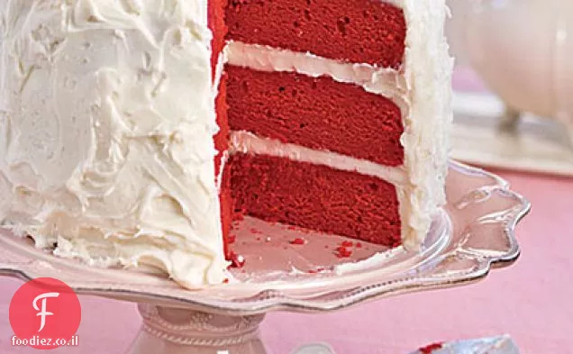 עוגת שכבות קטיפה אדומה