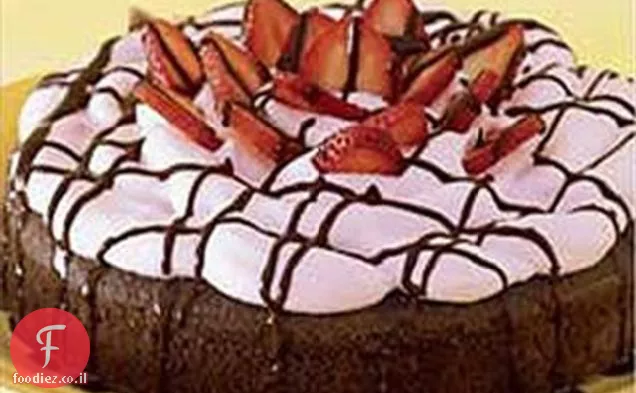 קערה אחת של בייקר שוקולד-עוגת תות