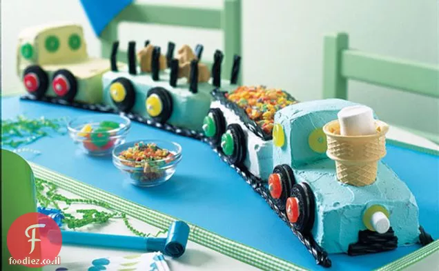 עוגת יום הולדת ברכבת