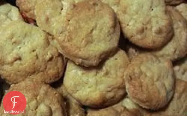 עוגיות שוקולד לבן Macadamia אגוז אני